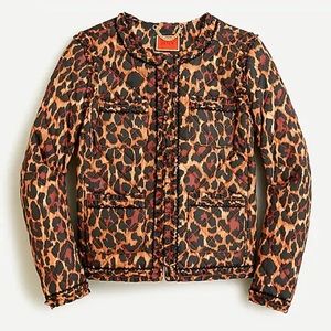 Quilted lady jacket in leopard with PrimaLoft®